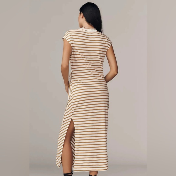 NWT Anthropologie Daily Practice Tiebreaker Muscle-Sleeve Midi Dress, Size XL - Picture 4 of 6